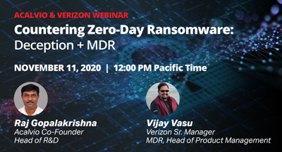 Countering Zero-Day Ransomware: Deception + MDR