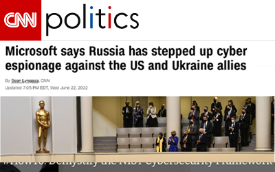Microsoft says Russia has stepped up cyber espionage against the US and Ukraine allies | CNN Politics
